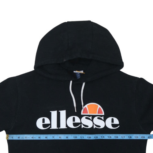Womens UK Size 12 Ellesse Black Pullover Hoodie