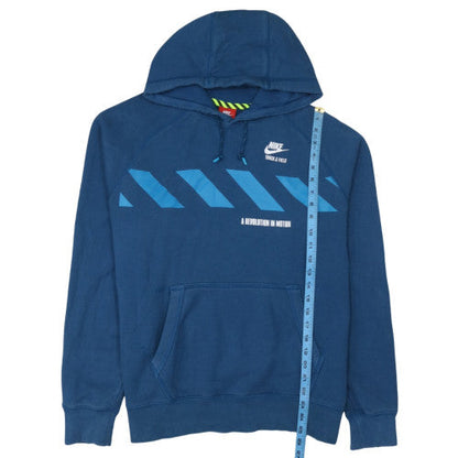 Mens UK Size XL Nike Blue Pullover Hoodie