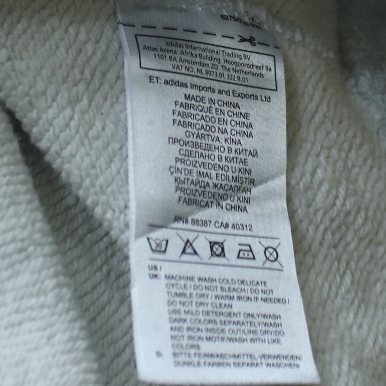 Womens UK Size 12 Adidas Grey Pullover Hoodie