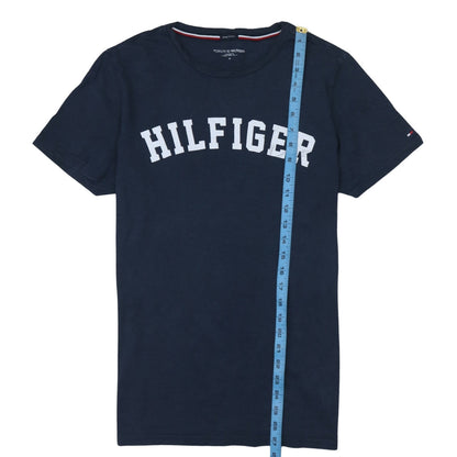 Tommy Hilfiger Men's Blue Cotton Graphic Logo T-Shirt Size M