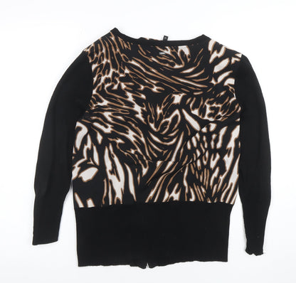 Star by Julien Macdonald Women’s Black Animal Print Zip Jacket Size 12
