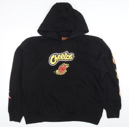 Mens UK Size 3XL Cheetos Black Pullover Hoodie