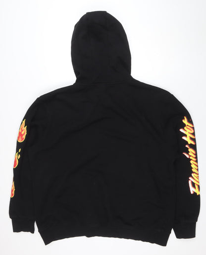 Mens UK Size 3XL Cheetos Black Pullover Hoodie