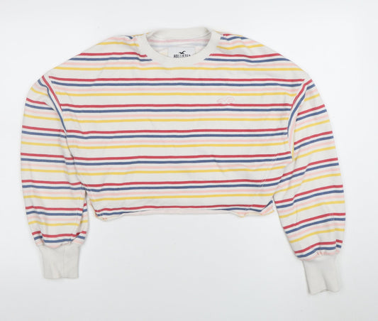 Womens UK Size S Hollister Multicoloured Pullover Sweatshirt