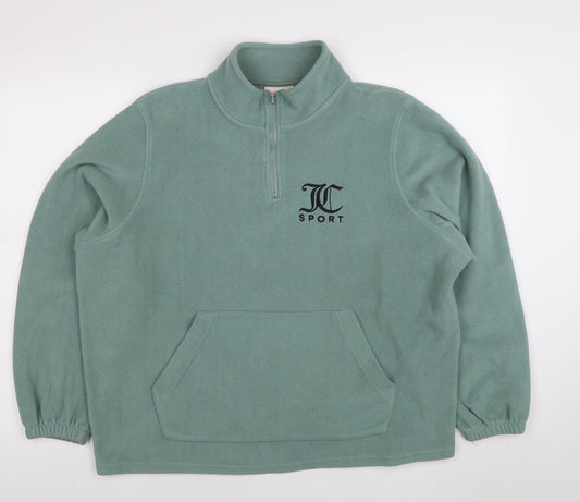 Womens UK Size L Juicy Couture Green Pullover Sweatshirt