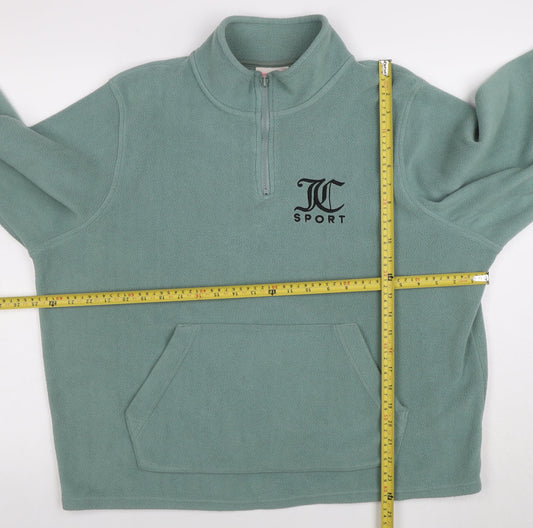 Womens UK Size L Juicy Couture Green Pullover Sweatshirt