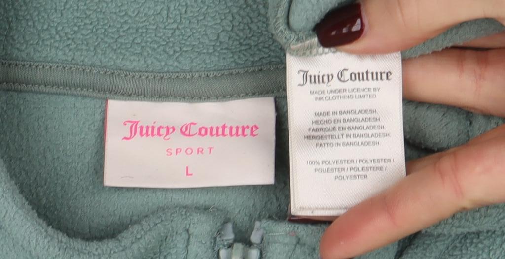 Womens UK Size L Juicy Couture Green Pullover Sweatshirt