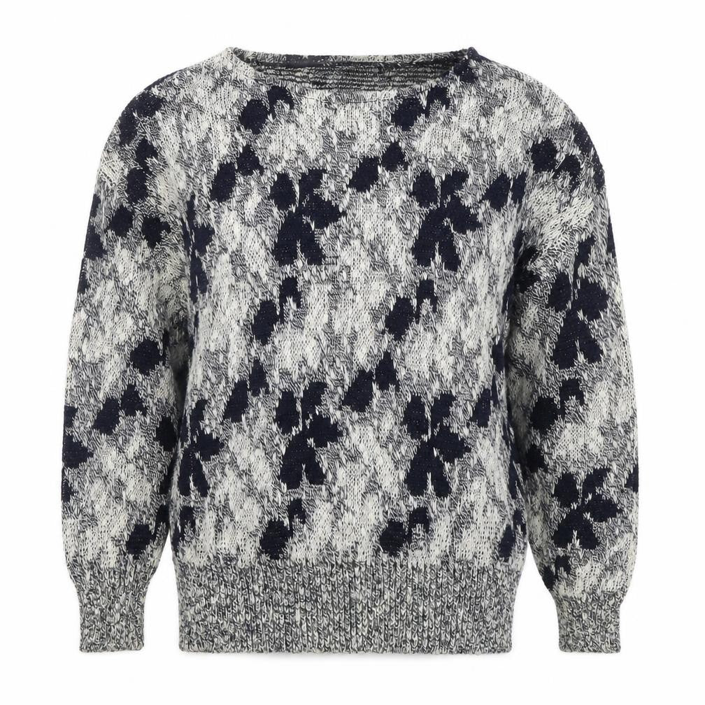 Marks and Spencer Women’s Blue Floral Knit Jumper Size 16-18