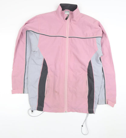 Ice Peak Women’s Pink Windbreaker Jacket Size 32 Full Zip Casual Outdoor