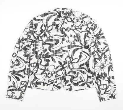 Gerry Weber Women's Black White Floral Blazer UK Size 12