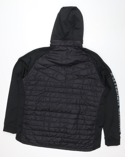 Bunker Mentality Men's Black 3XL Hooded Puffer Jacket