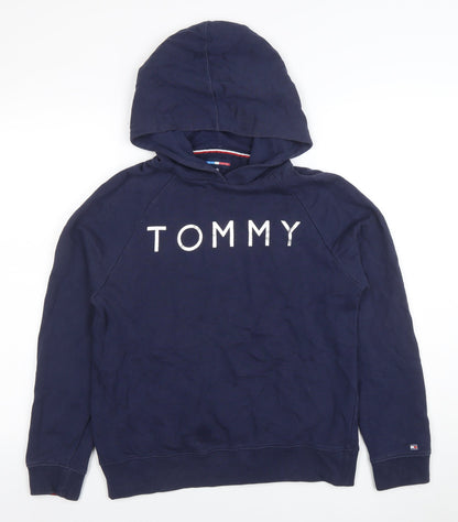 Womens UK Size XS Tommy Hilfiger Blue Pullover Hoodie