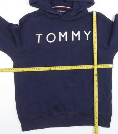 Womens UK Size XS Tommy Hilfiger Blue Pullover Hoodie