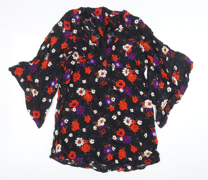 Motel Womens Multicoloured Floral Mini Shift Dress S
