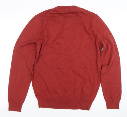 Crew Clothing Company Men's Red Cotton Crew Neck Jumper M