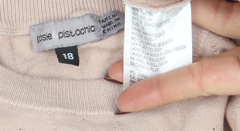 Womens UK Size 18 Rosie for Autograph Beige Pullover Jumper