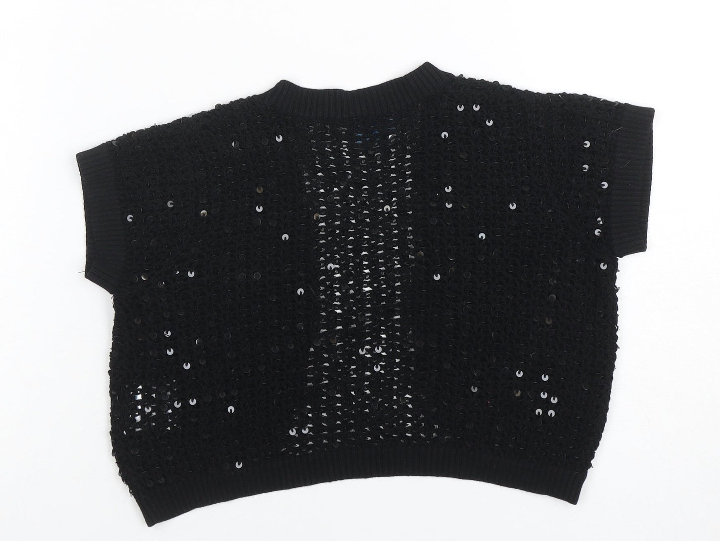 Womens UK Size 8 Oasis Black Cardigan Jumper
