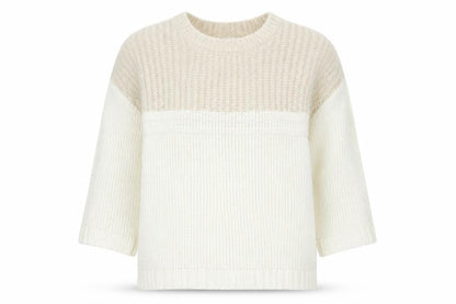 Papaya Women’s Ivory Chunky Knit Pullover Jumper Size L
