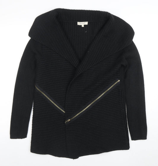 Womens UK Size 8 River Island Black Cardigan Jumper