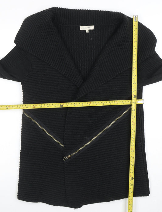 Womens UK Size 8 River Island Black Cardigan Jumper
