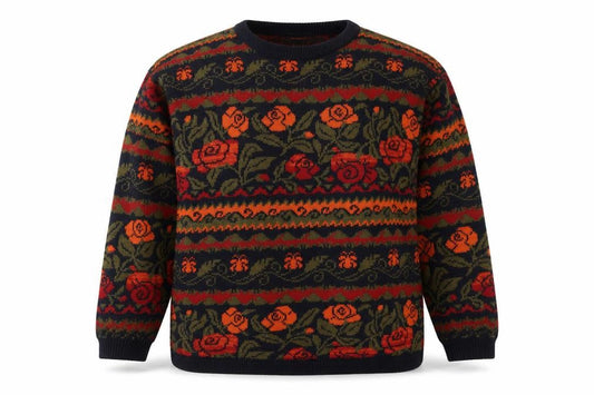 Womens UK Size M Casual Club Multicoloured Pullover Jumper