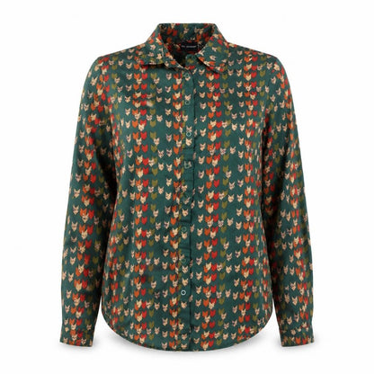 Womens UK Size 10 PRETTYLITTLETHING Green Classic Button-Up