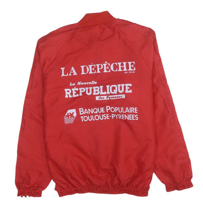 Adidas Men’s Red Bomber Sports Jacket Size M Retro 90s Full Zip