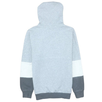 Adidas Boys Grey Colourblock Pullover Hoodie Size 14 Years Regular Fit