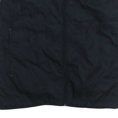 Lotto Men's Grey Black Windbreaker Jacket Hooded Size M