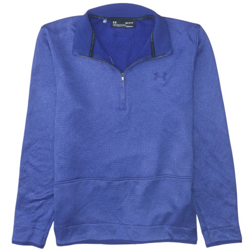 Mens UK Size M Under armour Blue Henley Sweatshirt