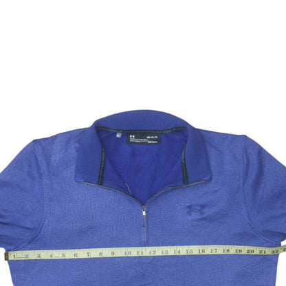 Mens UK Size M Under armour Blue Henley Sweatshirt