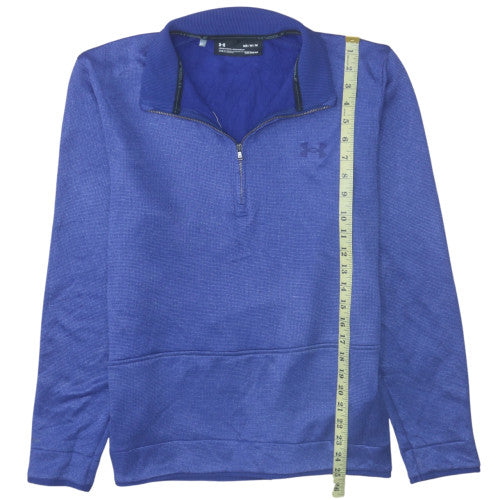 Mens UK Size M Under armour Blue Henley Sweatshirt