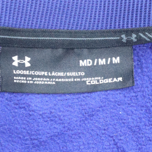 Mens UK Size M Under armour Blue Henley Sweatshirt