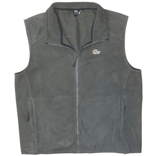 Lowe Alpine Mens Green Fleece Waistcoat Bodywarmer Size L