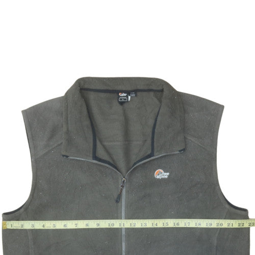 Lowe Alpine Mens Green Fleece Waistcoat Bodywarmer Size L