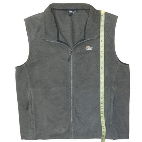 Lowe Alpine Mens Green Fleece Waistcoat Bodywarmer Size L