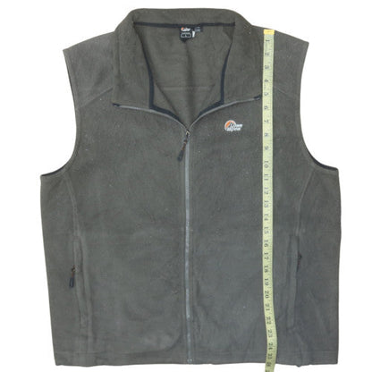 Lowe Alpine Mens Green Fleece Waistcoat Bodywarmer Size L