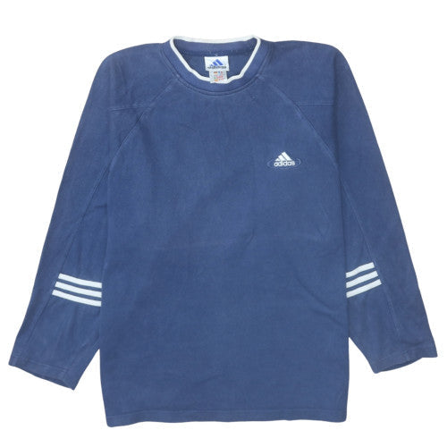 Mens UK Size M adidas Blue Pullover Sweatshirt