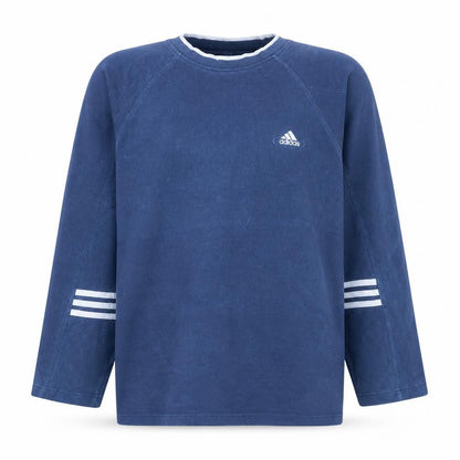 Mens UK Size M adidas Blue Pullover Sweatshirt