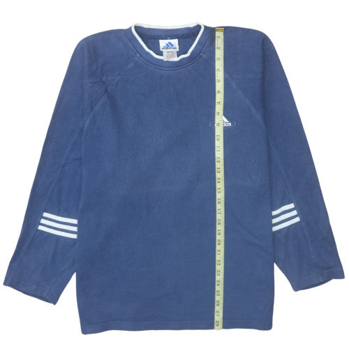 Mens UK Size M adidas Blue Pullover Sweatshirt