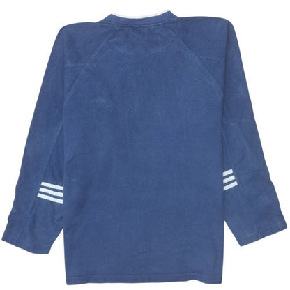 Mens UK Size M adidas Blue Pullover Sweatshirt