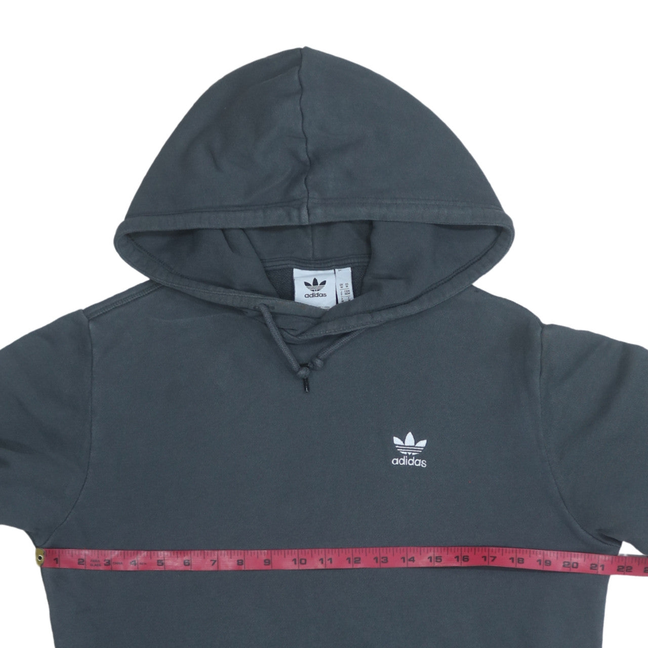 Mens UK Size M adidas Grey Pullover Hoodie