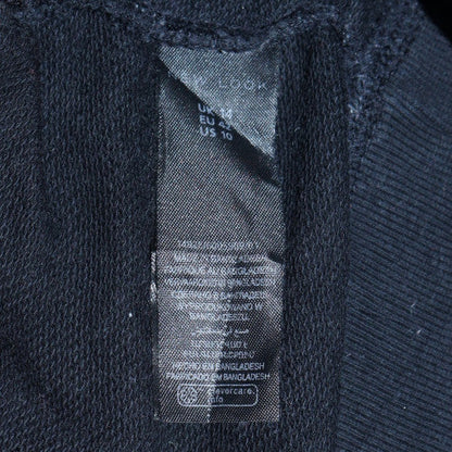 Womens UK Size 14 New Look Black Pullover Sweatshirt