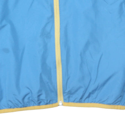 Quiksilver Boys Blue Hooded Windbreaker Jacket 14 Years Lightweight Full Zip