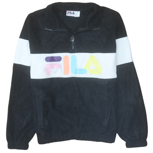 Womens UK Size S FILA Black Pullover Sweatshirt