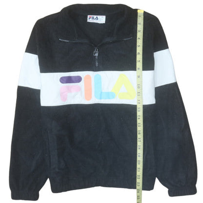 Womens UK Size S FILA Black Pullover Sweatshirt