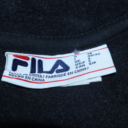 Womens UK Size S FILA Black Pullover Sweatshirt