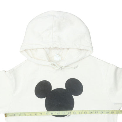 Womens UK Size XS H&M White Pullover Hoodie