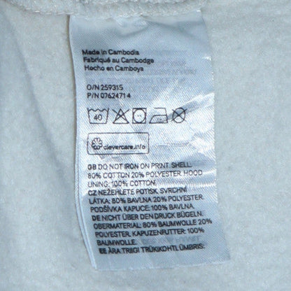 Womens UK Size XS H&M White Pullover Hoodie