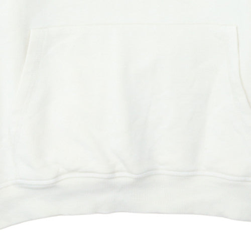 Womens UK Size XS H&M White Pullover Hoodie